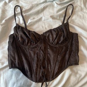 Urban Outfitters black corset top